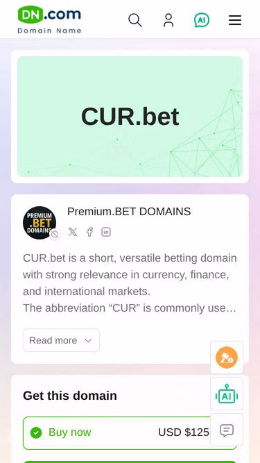 Screenshot of cur.bet