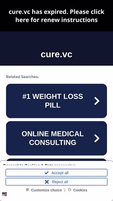 Screenshot of cure.vc