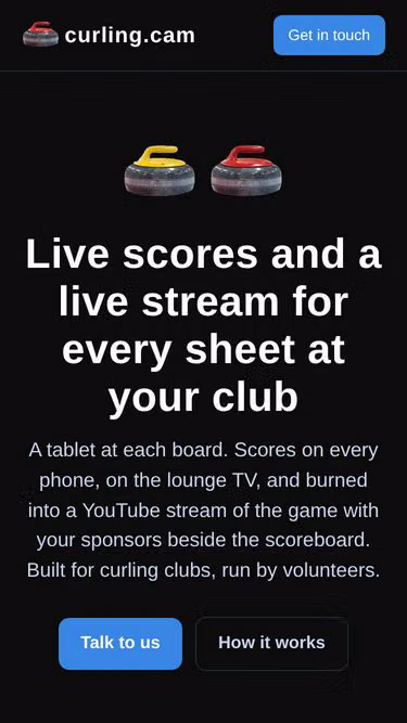 Screenshot of curling.cam