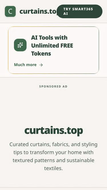 Screenshot of curtains.top