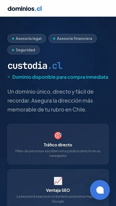 Screenshot of custodia.cl