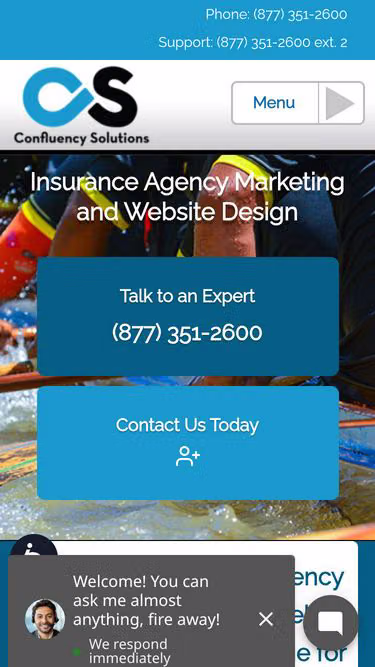 Screenshot of custom.insure