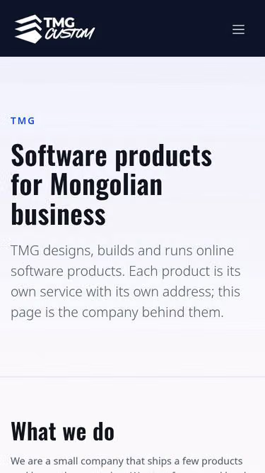 Screenshot of custom.mn