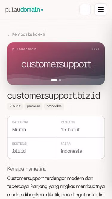 Screenshot of customersupport.biz.id