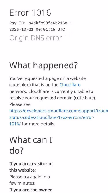 Screenshot of cute.blue
