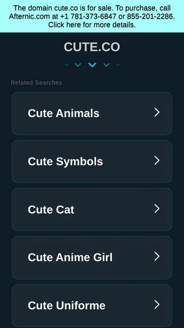 Screenshot of cute.co