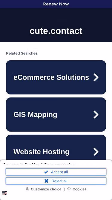 Screenshot of cute.contact