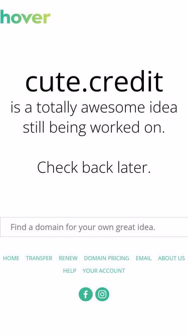 Screenshot of cute.credit