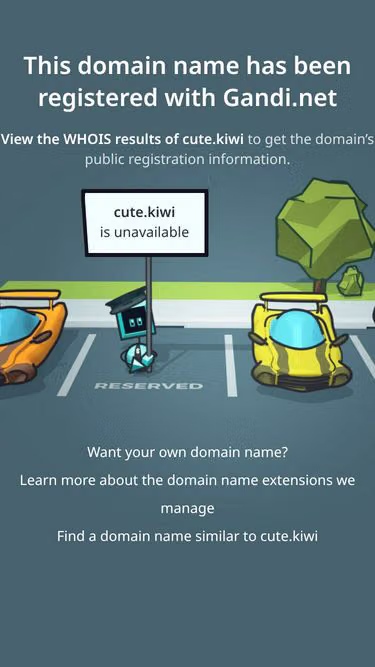 Screenshot of cute.kiwi