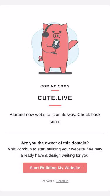 Screenshot of cute.live