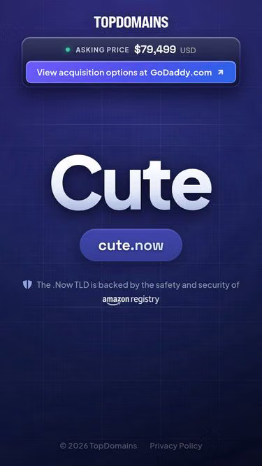 Screenshot of cute.now