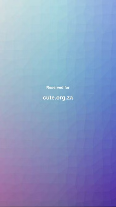 Screenshot of cute.org.za