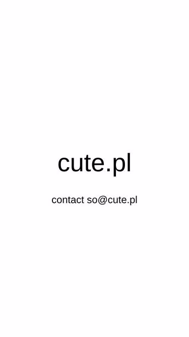 Screenshot of cute.pl
