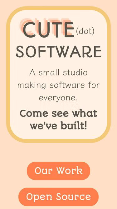 Screenshot of cute.software