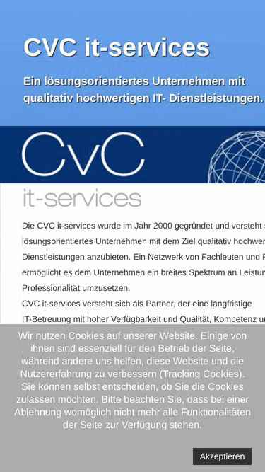 Screenshot of cvc.at