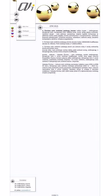 Screenshot of cvi.lt