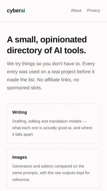 Screenshot of cyberai.bid