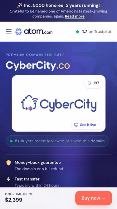 Screenshot of cybercity.co