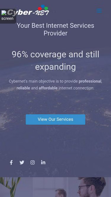 Screenshot of cybernet.co.tz