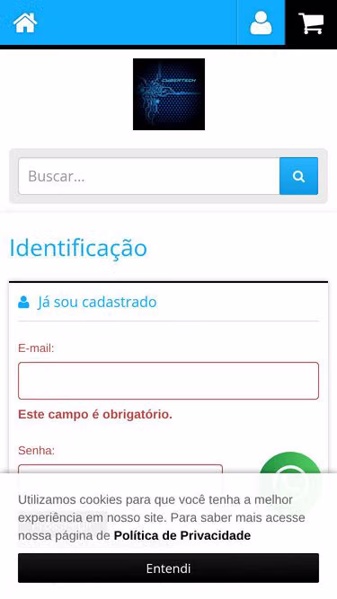Screenshot of cybertech.com.br