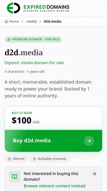 Screenshot of d2d.media