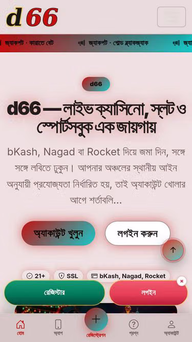 Screenshot of d66.bio