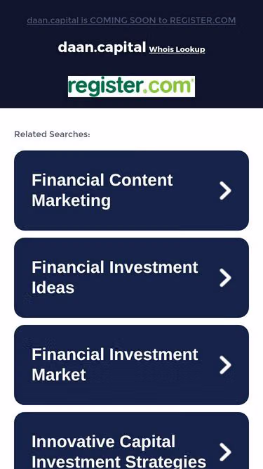Screenshot of daan.capital