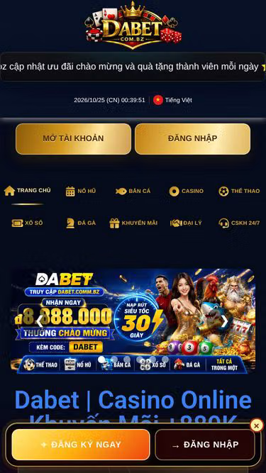 Screenshot of dabet.com.bz