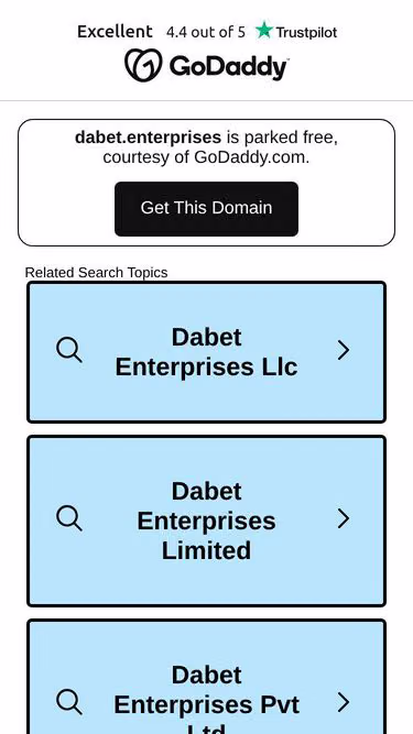 Screenshot of dabet.enterprises
