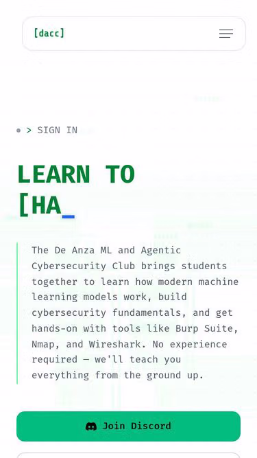 Screenshot of dacc.club