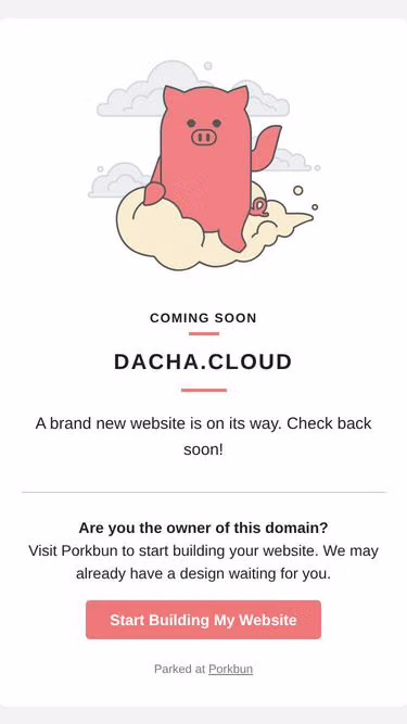 Screenshot of dacha.cloud