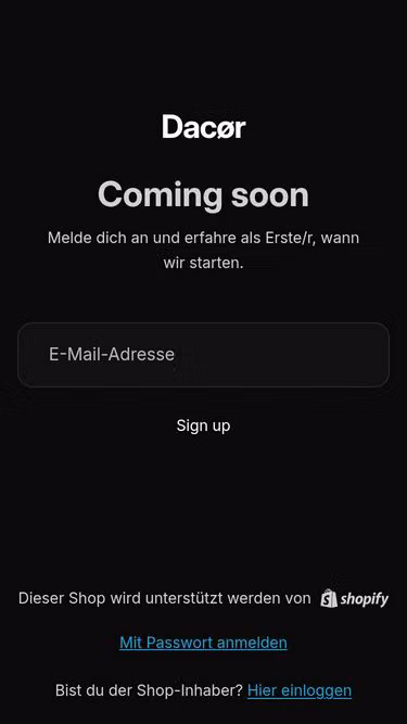Screenshot of dacor.studio