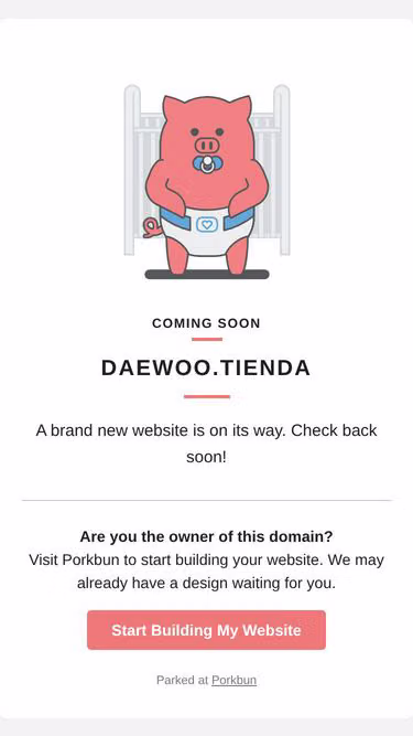 Screenshot of daewoo.tienda