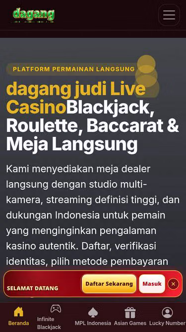 Screenshot of dagangjudi.pro