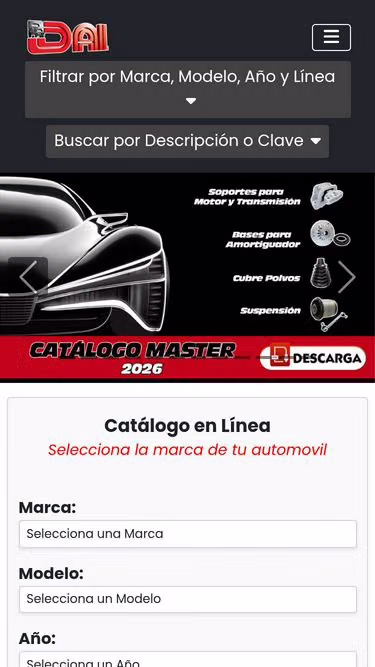 Screenshot of dai.com.mx