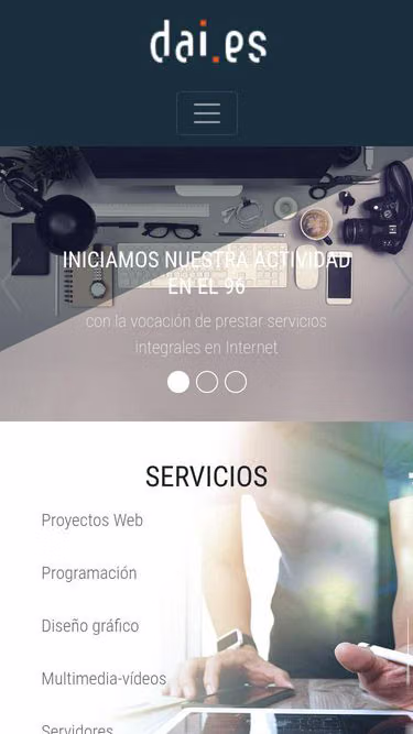 Screenshot of dai.es
