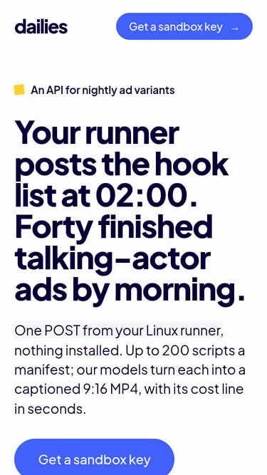 Screenshot of dailies.social