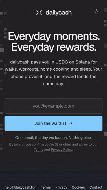 Screenshot of dailycash.fun
