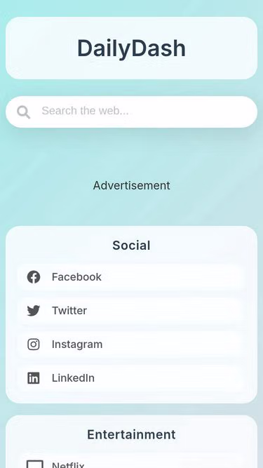 Screenshot of dailydash.live