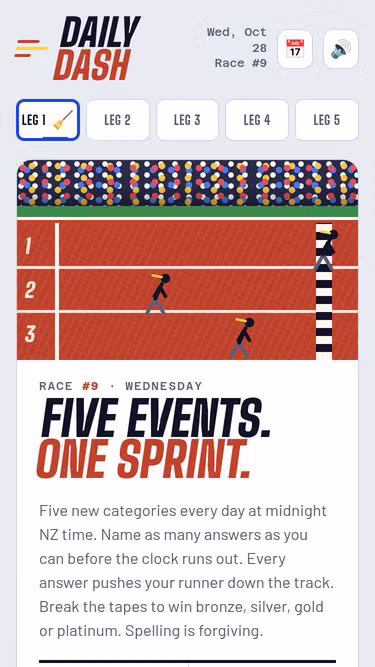 Screenshot of dailydash.lol