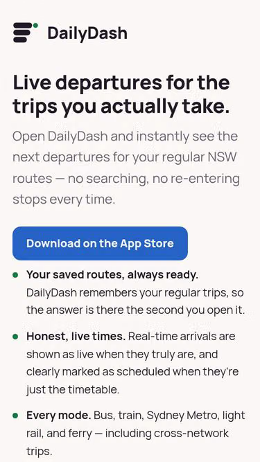 Screenshot of dailydash.today