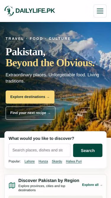 Screenshot of dailylife.pk