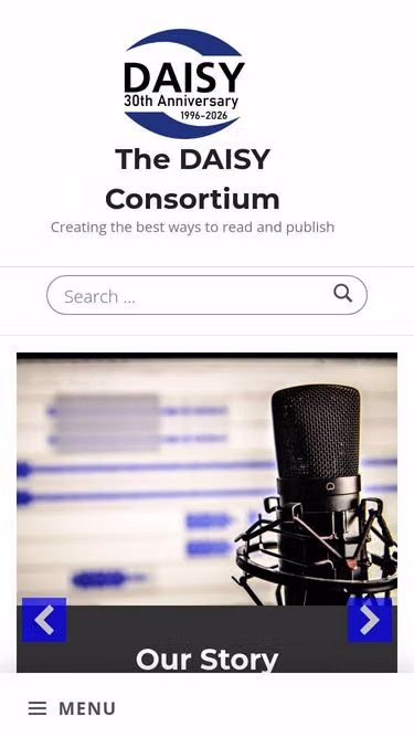 Screenshot of daisy.org