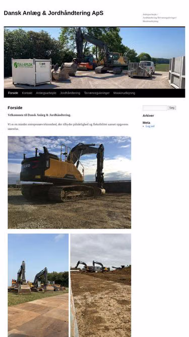 Screenshot of daj.dk