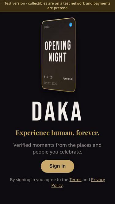 Screenshot of daka.live