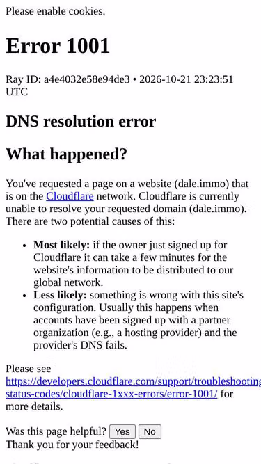 Screenshot of dale.immo
