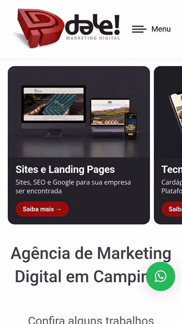 Screenshot of dale.tv.br