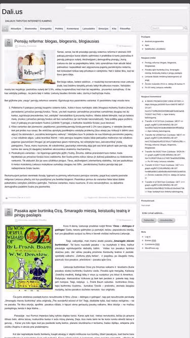 Screenshot of dali.us