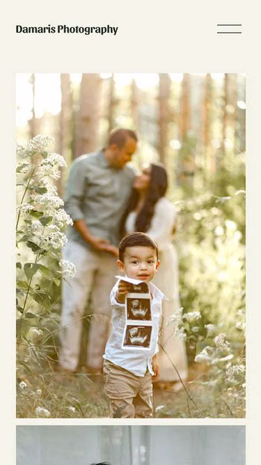 Screenshot of damaris.photography