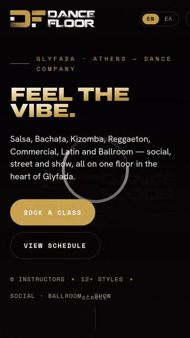 Screenshot of dancefloor.gr